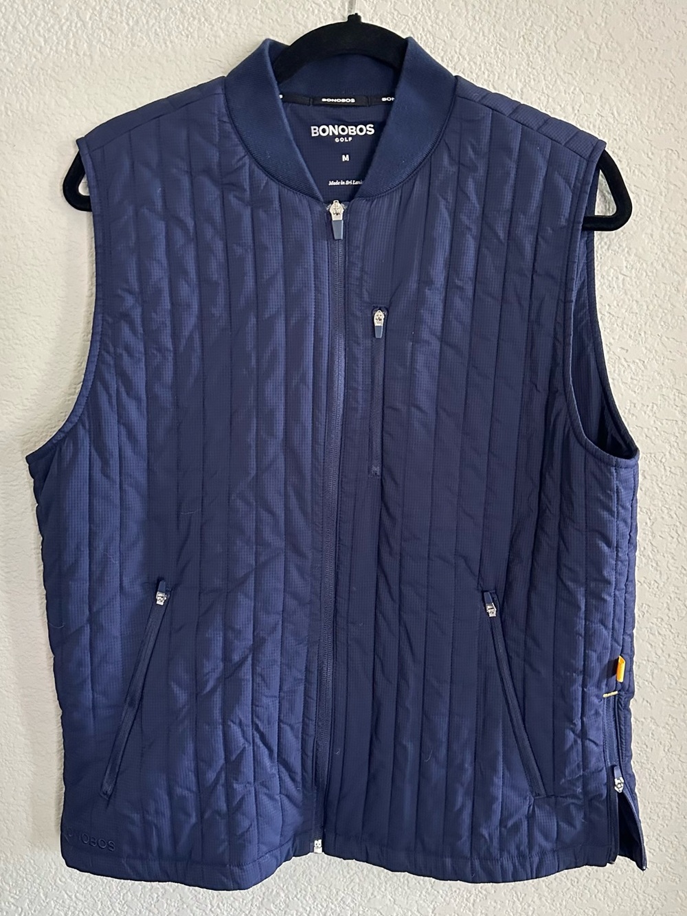 Bonobos Navy Quilted Men's Golf Vest